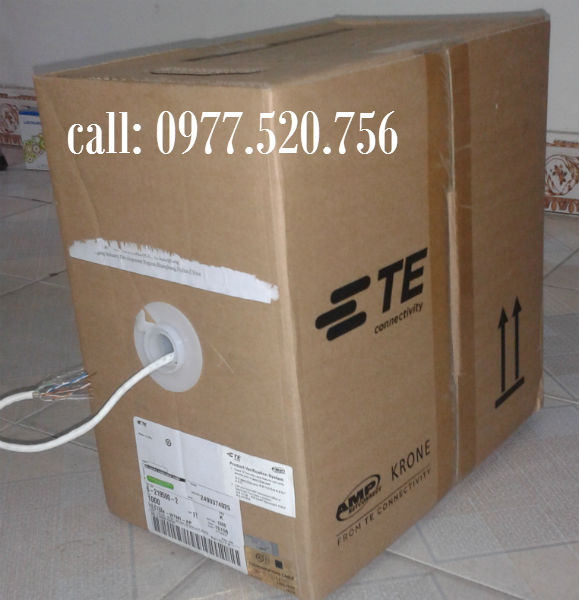 Cáp mạng AMP UTP cat5e chính hãng ( cuộn 305m) seri 6-219590-2